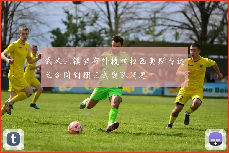 武汉三镇宣布外援帕拉西奥斯与达兰合同到期正式离队消息