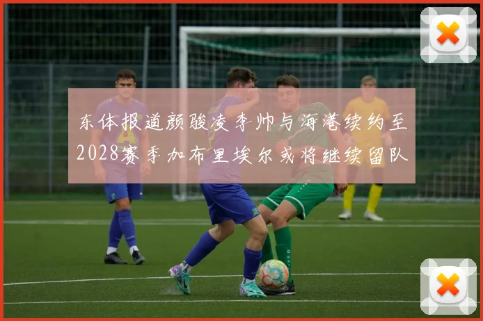 东体报道颜骏凌李帅与海港续约至2028赛季加布里埃尔或将继续留队